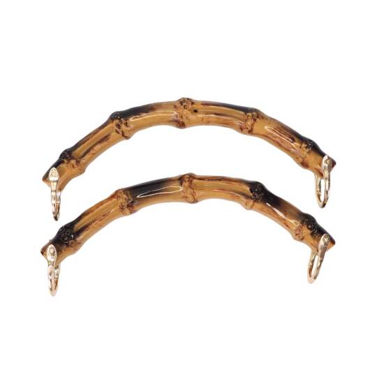 Bambu Görünümlü Çanta Sapı Kısa C Model 17 CM (Çift)