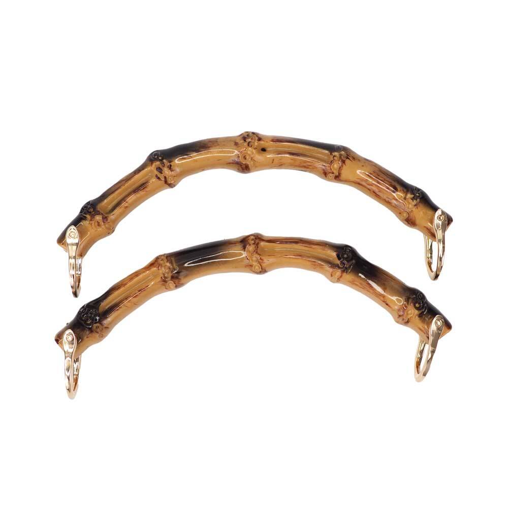 Bambu Görünümlü Çanta Sapı Kısa C Model 17 CM (Çift) - 1