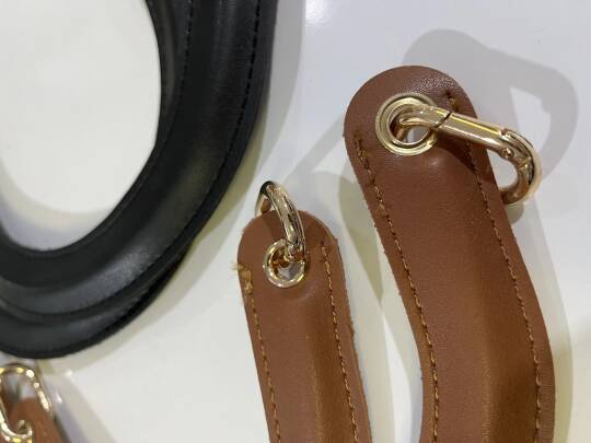 Deri Dior Çanta Sapı C Model Gold Kancalı - 5