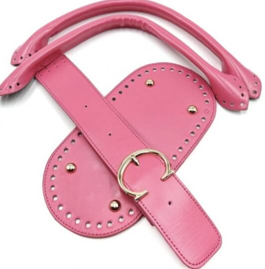 Diamond mat çanta seti - Pembe