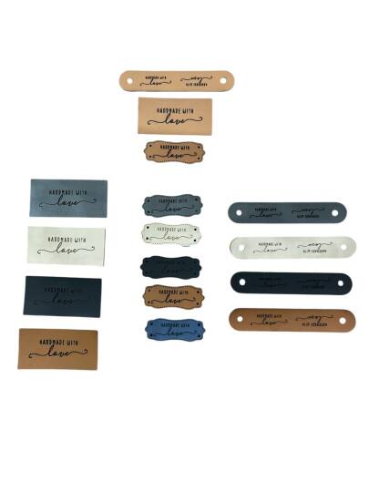 Handmade deri etiket