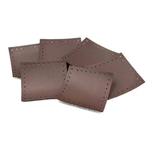 Kare Parça deri  8x8 cm ( 1 adet ) - 4