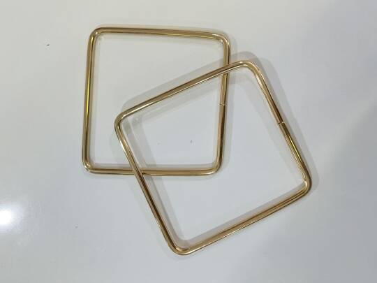 Metal kare  model çanta sapı(asimetrik)