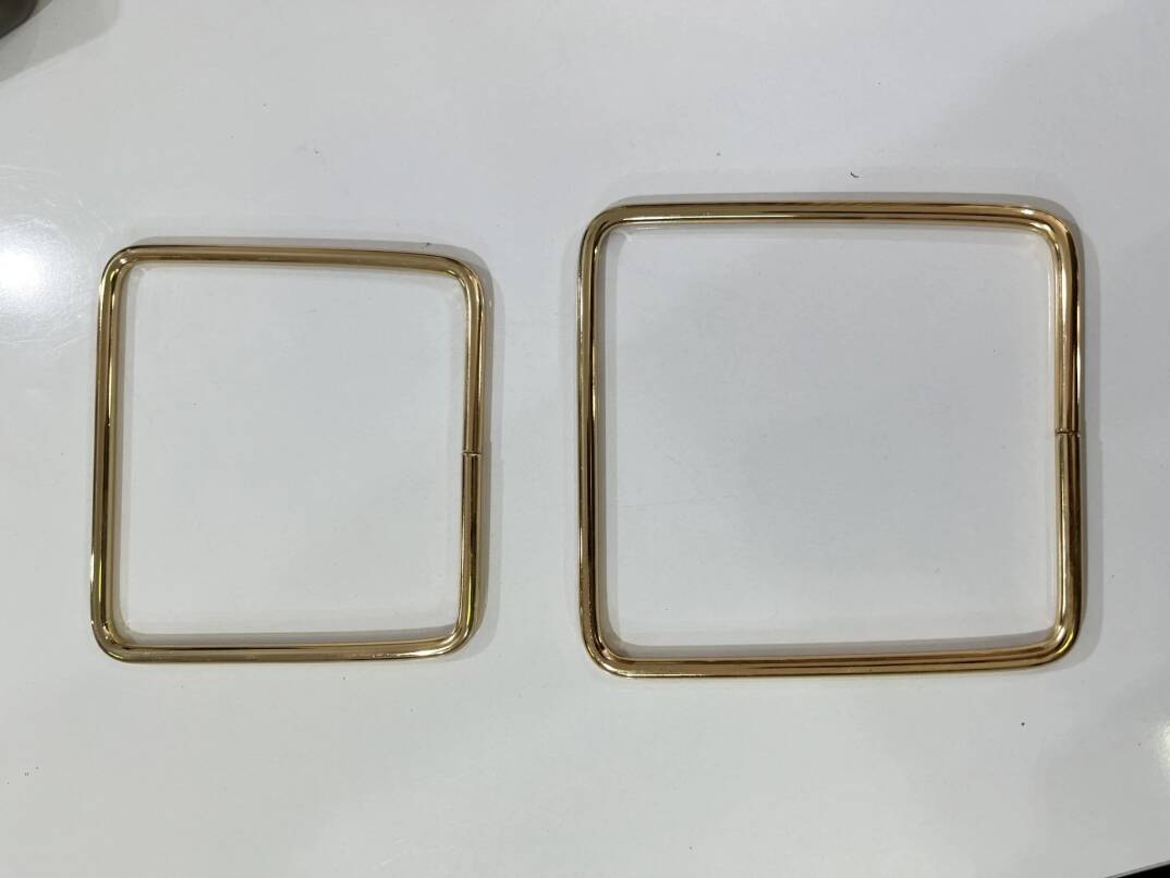 Metal kare model çanta sapı(asimetrik) - 2