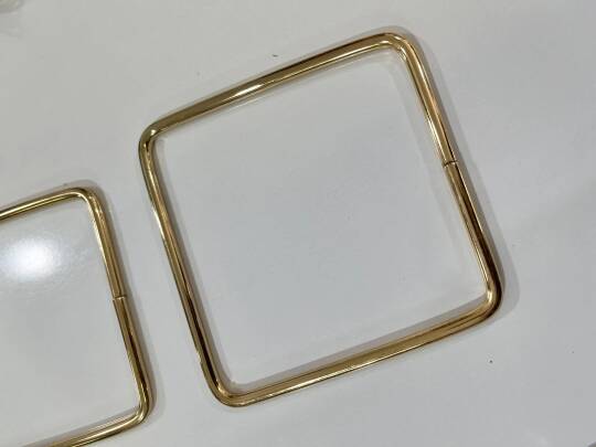 Metal kare model çanta sapı(asimetrik) - 3
