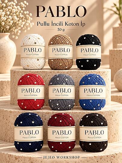 pullu incili cotton ip