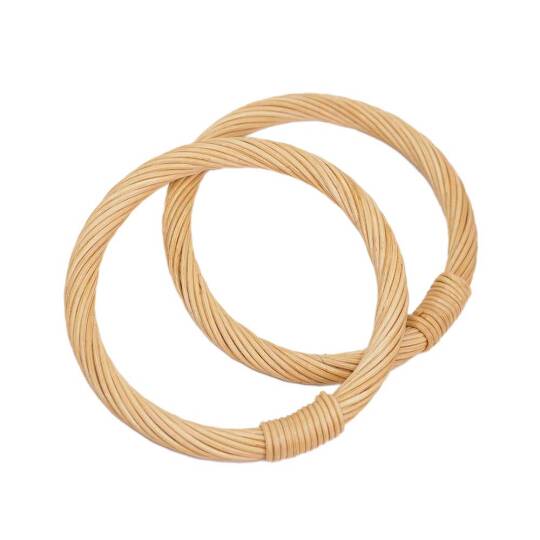 Rattan Bambu Çanta Sapı O Model 10,5 CM
